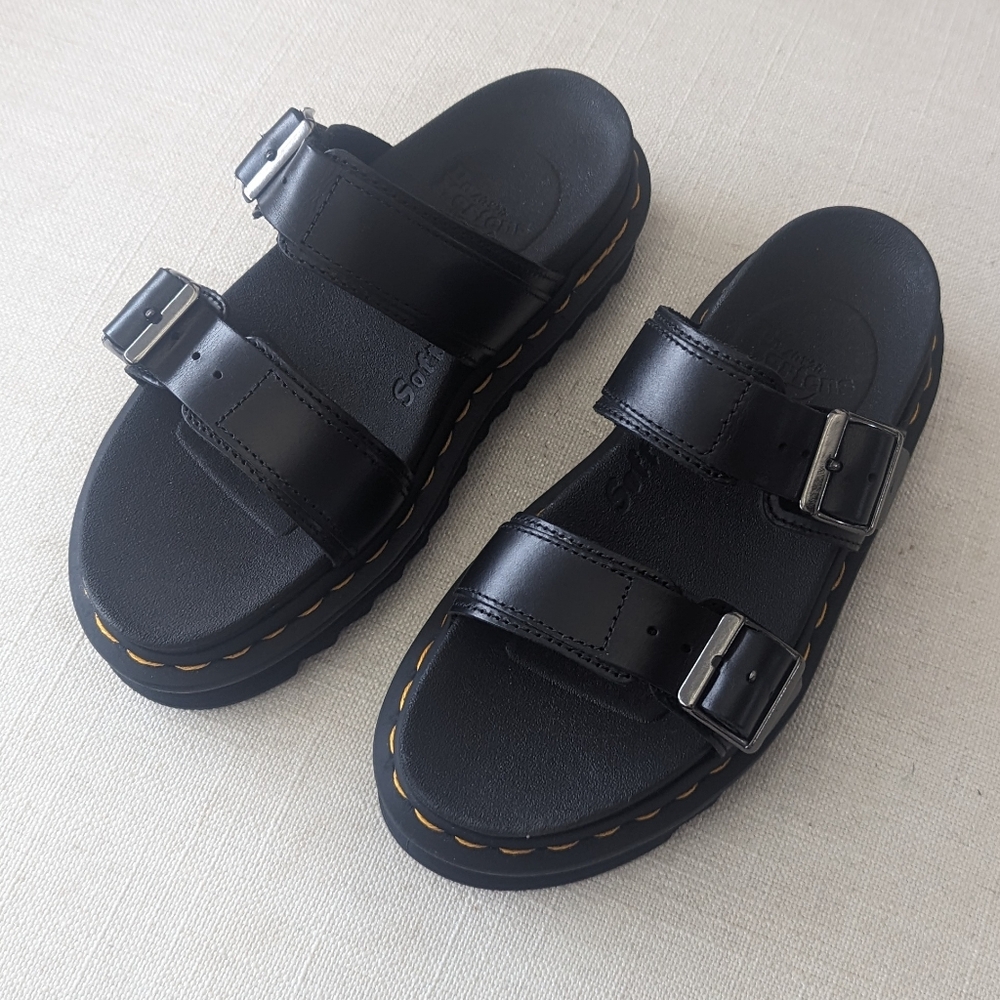 Dr. Martens platform slide sandal